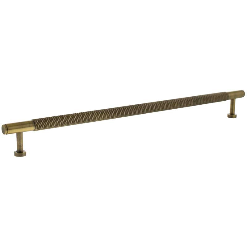 MILLHOUSE EIFFEL KNURLED CABINET T-BAR PULL 320HC BRS/ABR