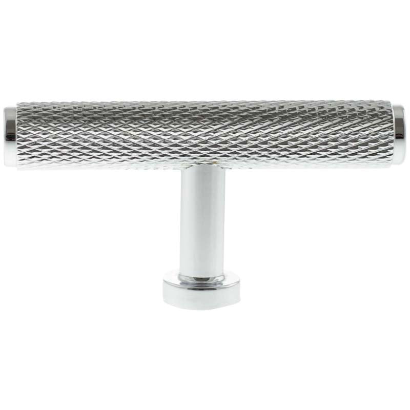MILLHOUSE EIFFEL KNURLED CABINET T-BAR KNOB 75x13x38 BRS/PCP