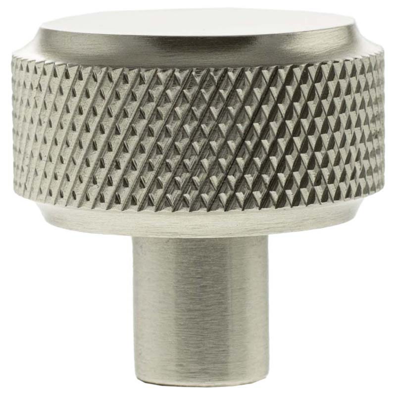 MILLHOUSE EIFFEL KNURLED CABINET KNOB ROUND D32x32 BRS/SNP