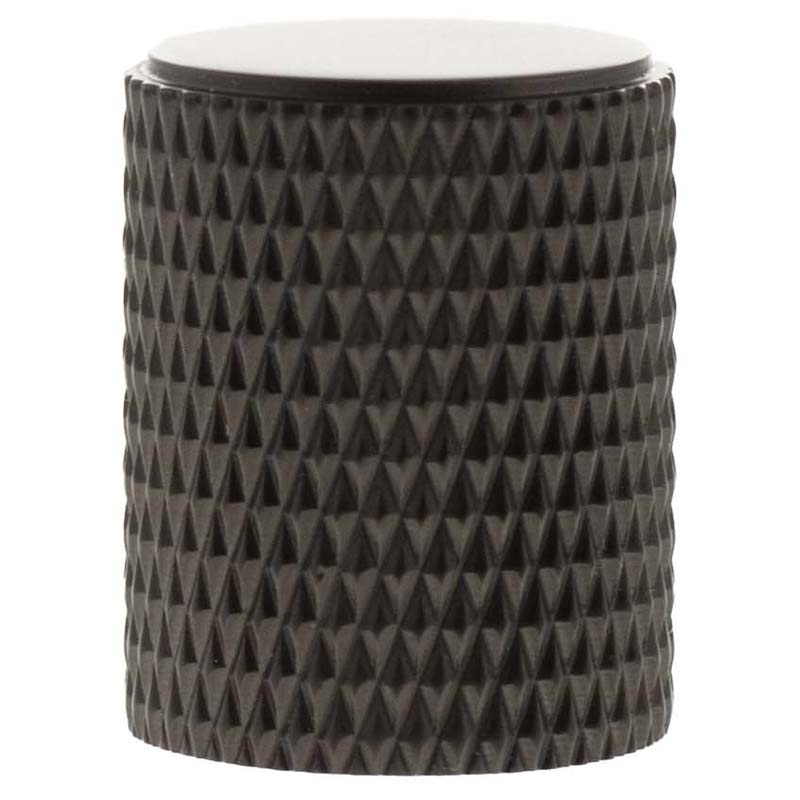 MILLHOUSE EIFFEL KNURLED CABINET KNOB CYLINDER D20x25 BRS/DBZ