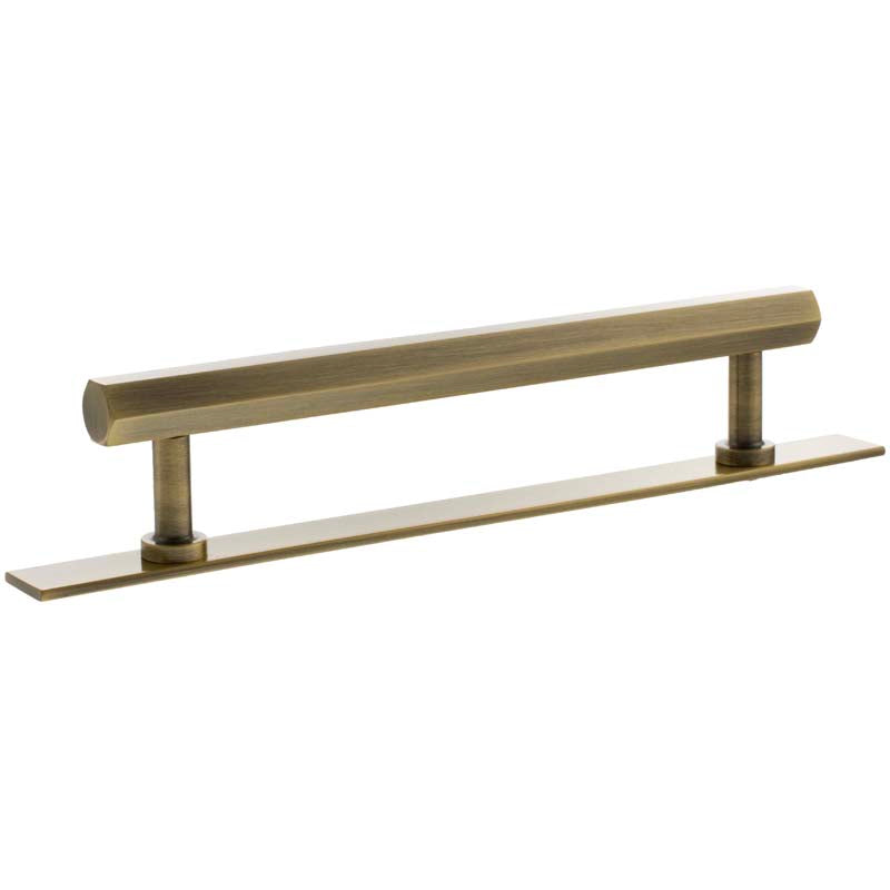 MILLHOUSE PENNINGTON HEXAGONAL CABINET T-BAR PULL+BACKPLATE 160HC BRS/ABR by CHASE ATLANTIC