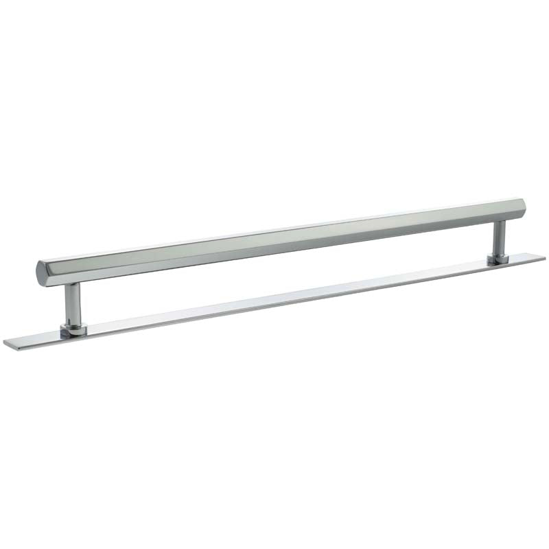 MILLHOUSE PENNINGTON HEXAGONAL CABINET T-BAR PULL+BACKPLATE 320HC BRS/PCP
