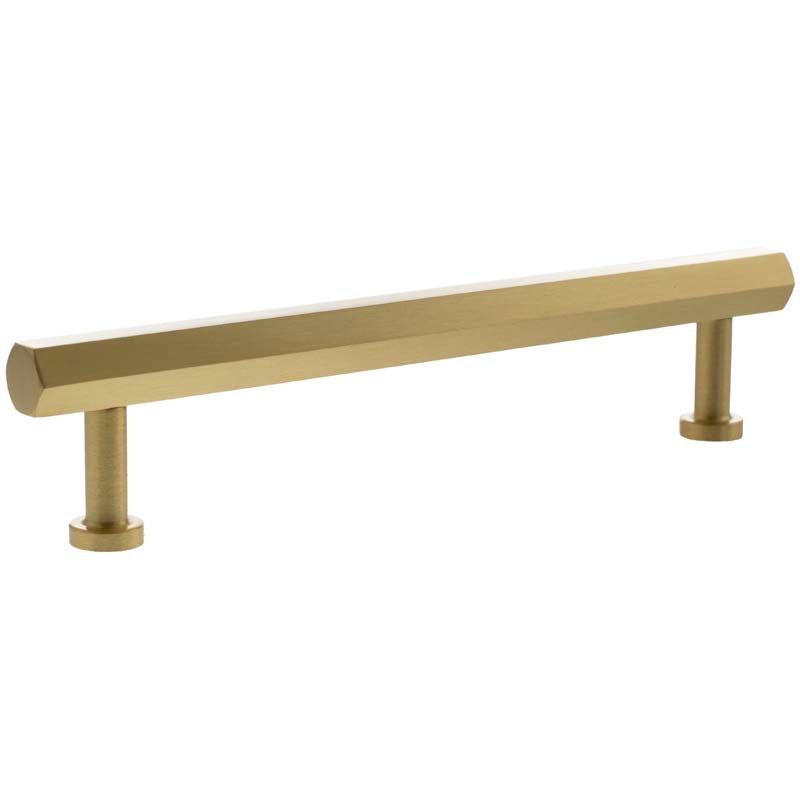 MILLHOUSE PENNINGTON HEXAGONAL CABINET T-BAR PULL 160HC BRS/SBR