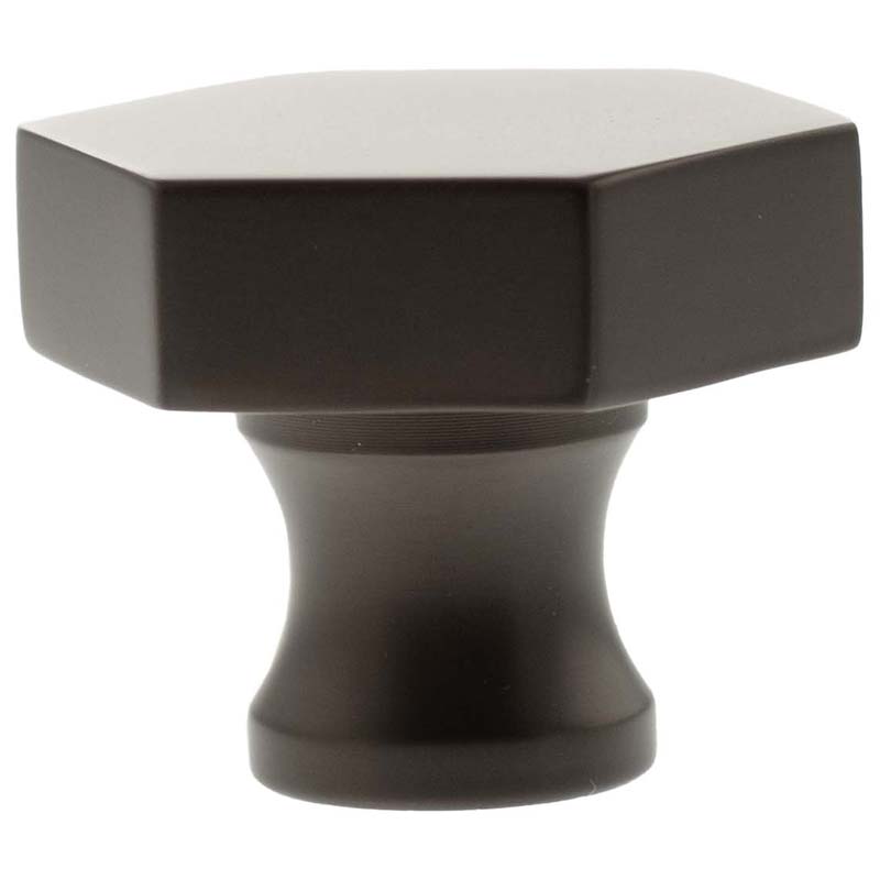 MILLHOUSE PENNINGTON HEXAGONAL CABINET KNOB D32x35 BRS/DBZ