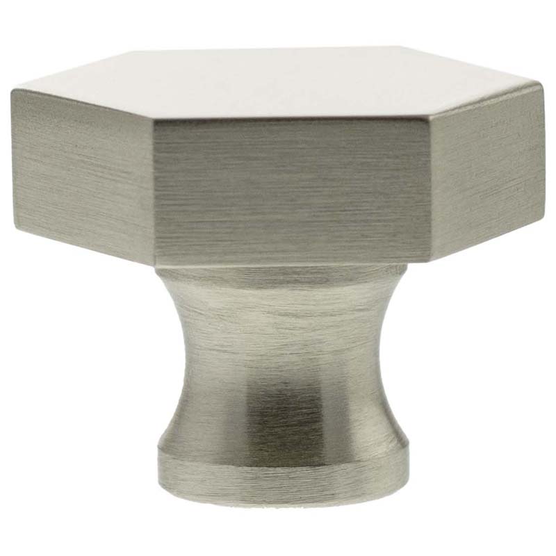 MILLHOUSE PENNINGTON HEXAGONAL CABINET KNOB D32x35 BRS/SNP by CHASE ATLANTIC