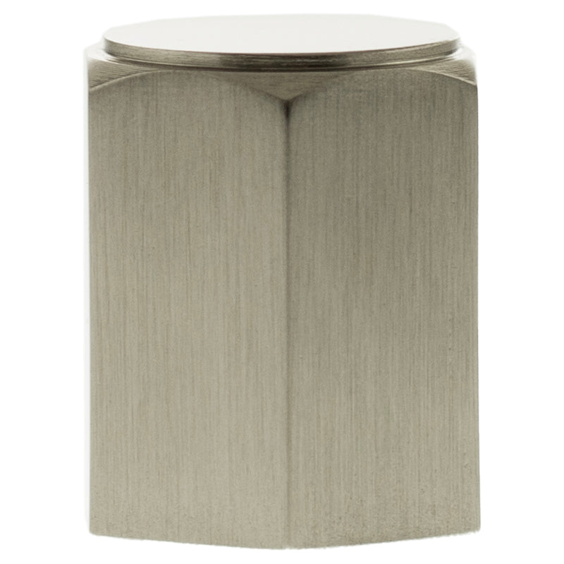 MILLHOUSE PENNINGTON HEXAGONAL CABINET KNOB CYLINDER D20x25 BRS/SNP