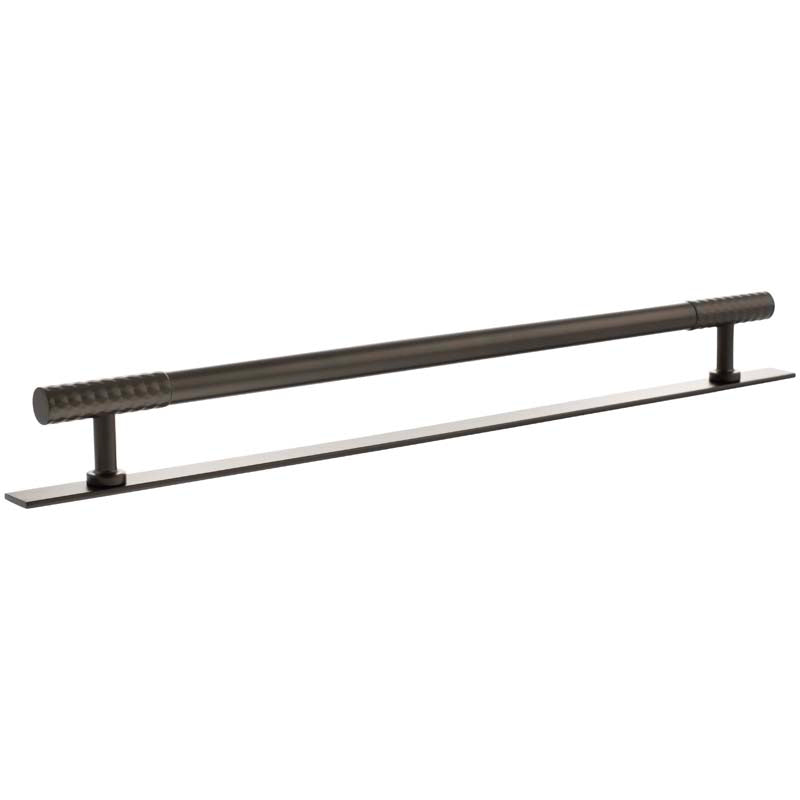 MILLHOUSE CHRYSLER DIAMOND CABINET T-BAR PULL+BACKPLATE 320HC BRS/DBZ