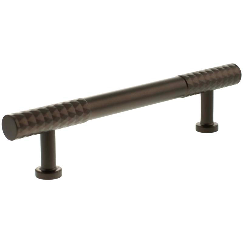 MILLHOUSE CHRYSLER DIAMOND CABINET T-BAR PULL 128HC BRS/DBZ