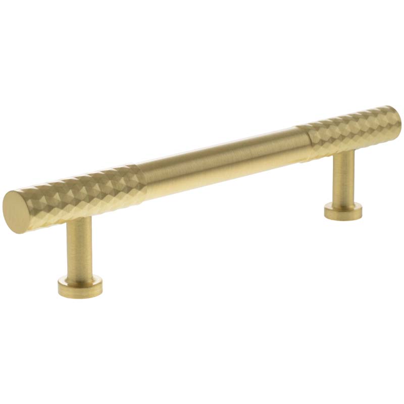 MILLHOUSE CHRYSLER DIAMOND CABINET T-BAR PULL 128HC BRS/SBR by CHASE ATLANTIC