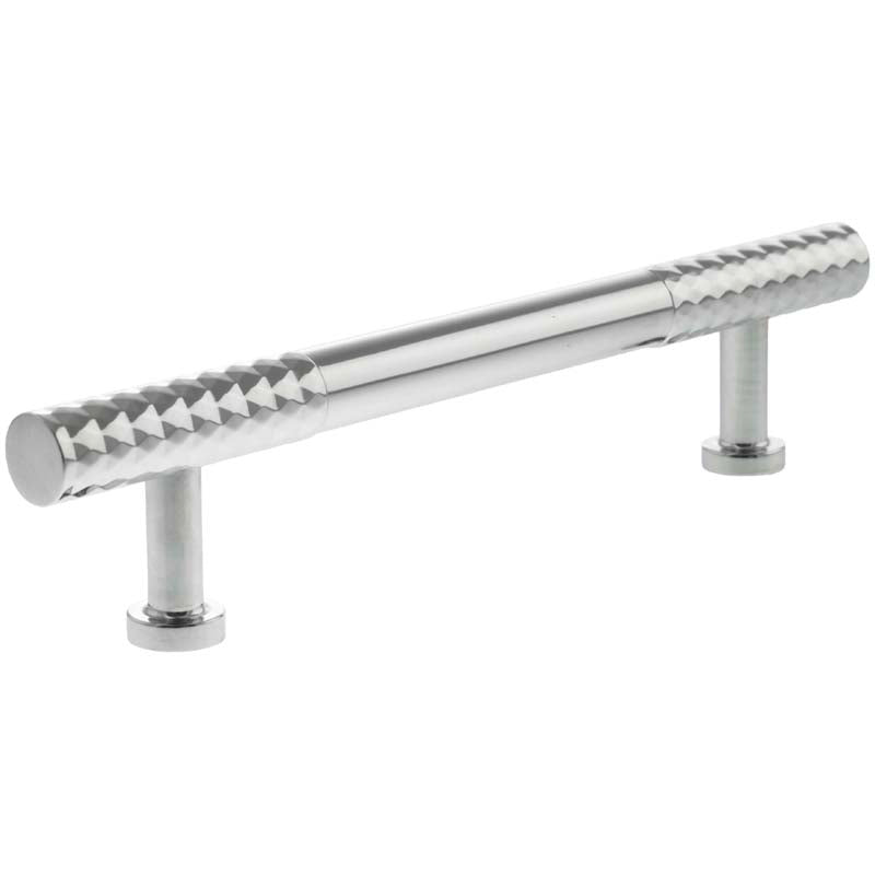 MILLHOUSE CHRYSLER DIAMOND CABINET T-BAR PULL 128HC BRS/PCP