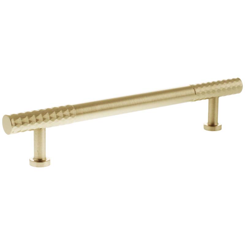 MILLHOUSE CHRYSLER DIAMOND CABINET T-BAR PULL 160HC BRS/SBR by CHASE ATLANTIC