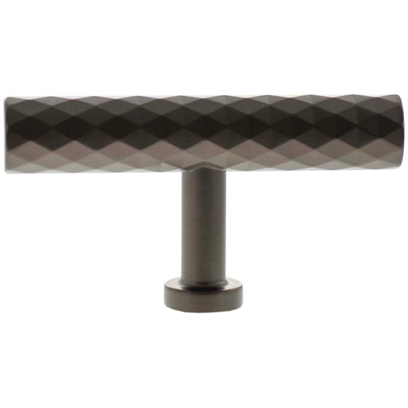 MILLHOUSE CHRYSLER DIAMOND CABINET T-BAR KNOB 75x15x40 BRS/DBZ
