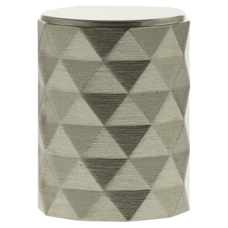 MILLHOUSE CHRYSLER DIAMOND CABINET KNOB CYLINDER D20x25 BRS/SNP