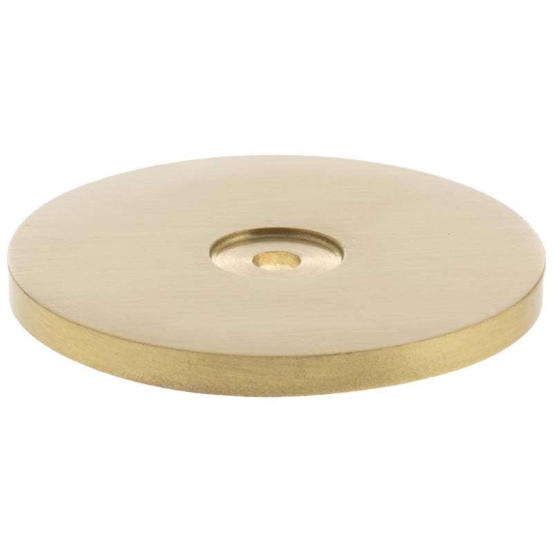 MILLHOUSE CABINET HANDLE BACKPLATE ROUND 50x4 BRS/SBR by CHASE ATLANTIC