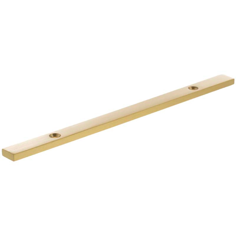 MILLHOUSE CABINET HANDLE BACKPLATE LONG NARROW 128HC BRS/SBR by CHASE ATLANTIC