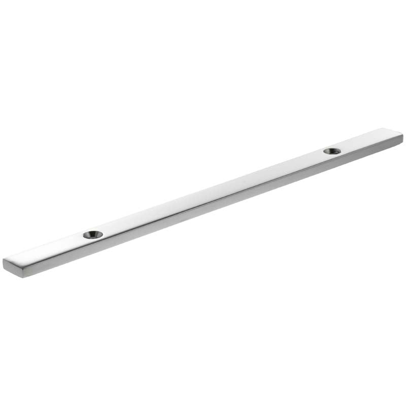 MILLHOUSE CABINET HANDLE BACKPLATE LONG NARROW 128HC BRS/PCP