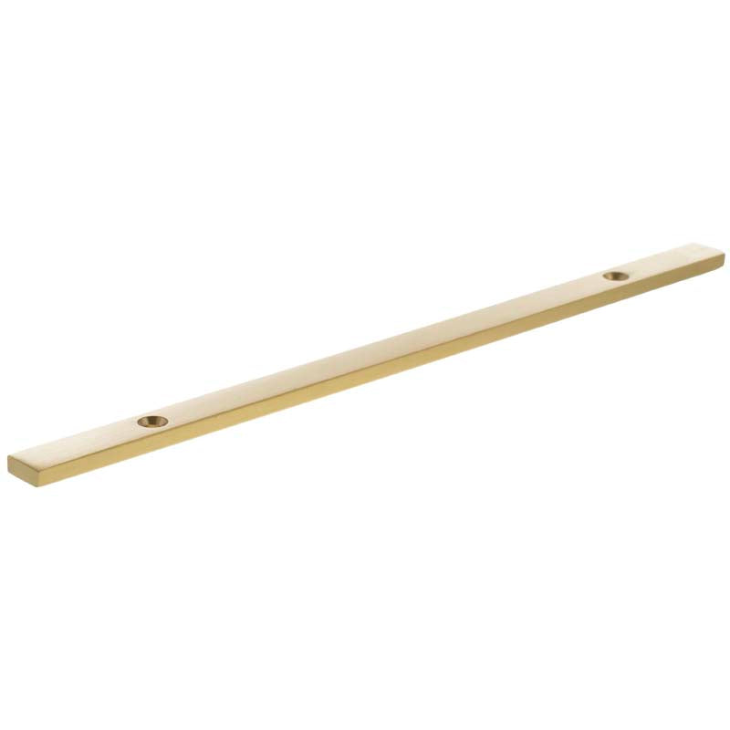 MILLHOUSE CABINET HANDLE BACKPLATE LONG NARROW 160HC BRS/SBR by CHASE ATLANTIC