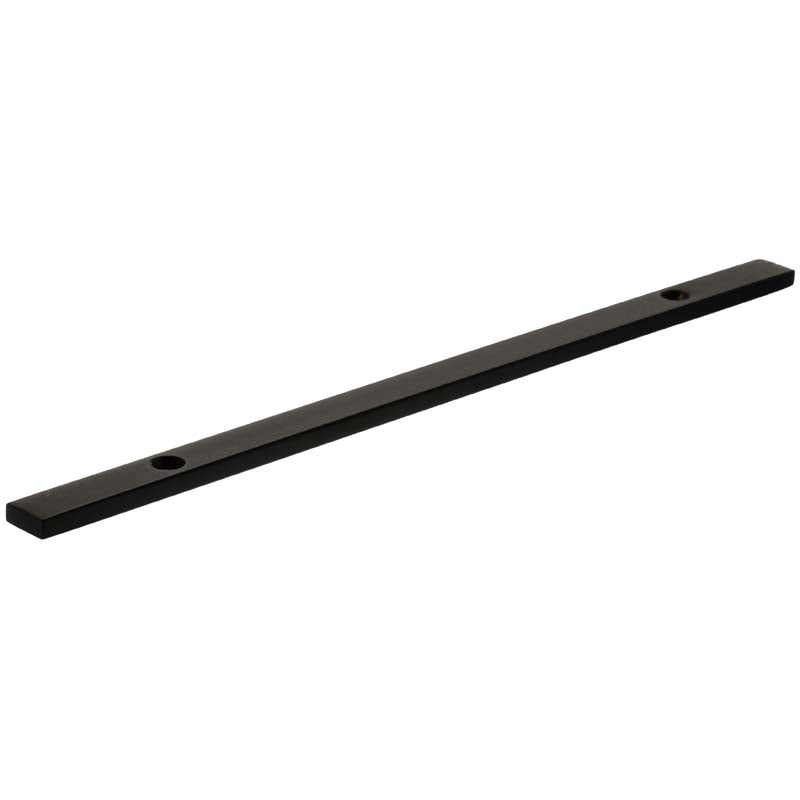 MILLHOUSE CABINET HANDLE BACKPLATE LONG NARROW 160HC BRS/MBK by CHASE ATLANTIC