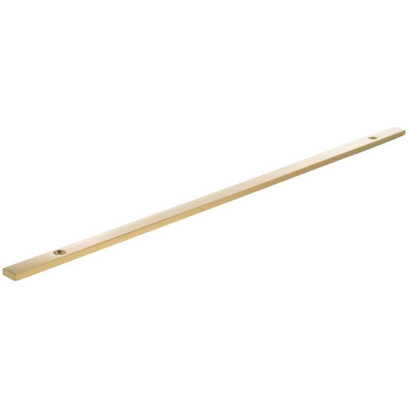 MILLHOUSE CABINET HANDLE BACKPLATE LONG NARROW 320HC BRS/SBR by CHASE ATLANTIC