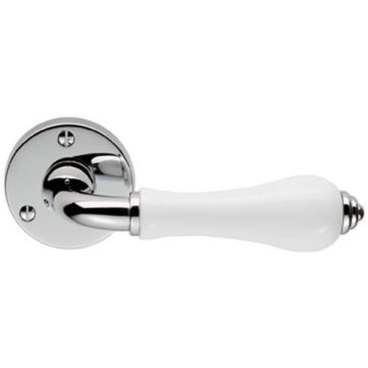 PORCELAIN LHANDLE D58x131 WHI/PCP PLWCP by CARLISLE BRASS