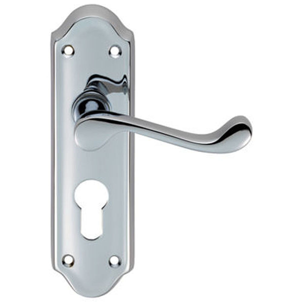 ASHTED LEVER HANDLE EURO47.5 168x47 PCP DL17YCP by CARLISLE BRASS