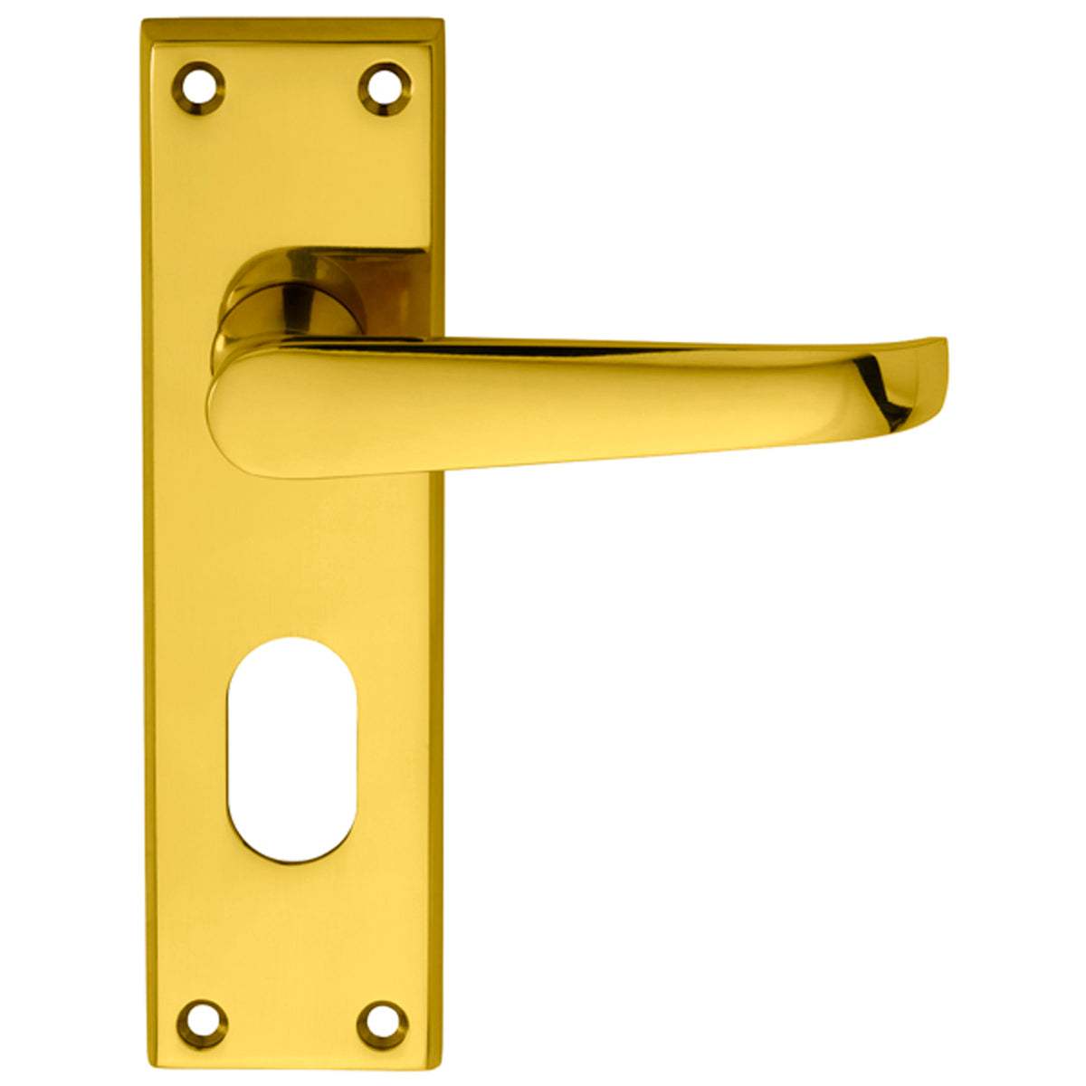 VICTORIAN LEVER HANDLE OVAL49 118x42 PBR M30U by CARLISLE BRASS