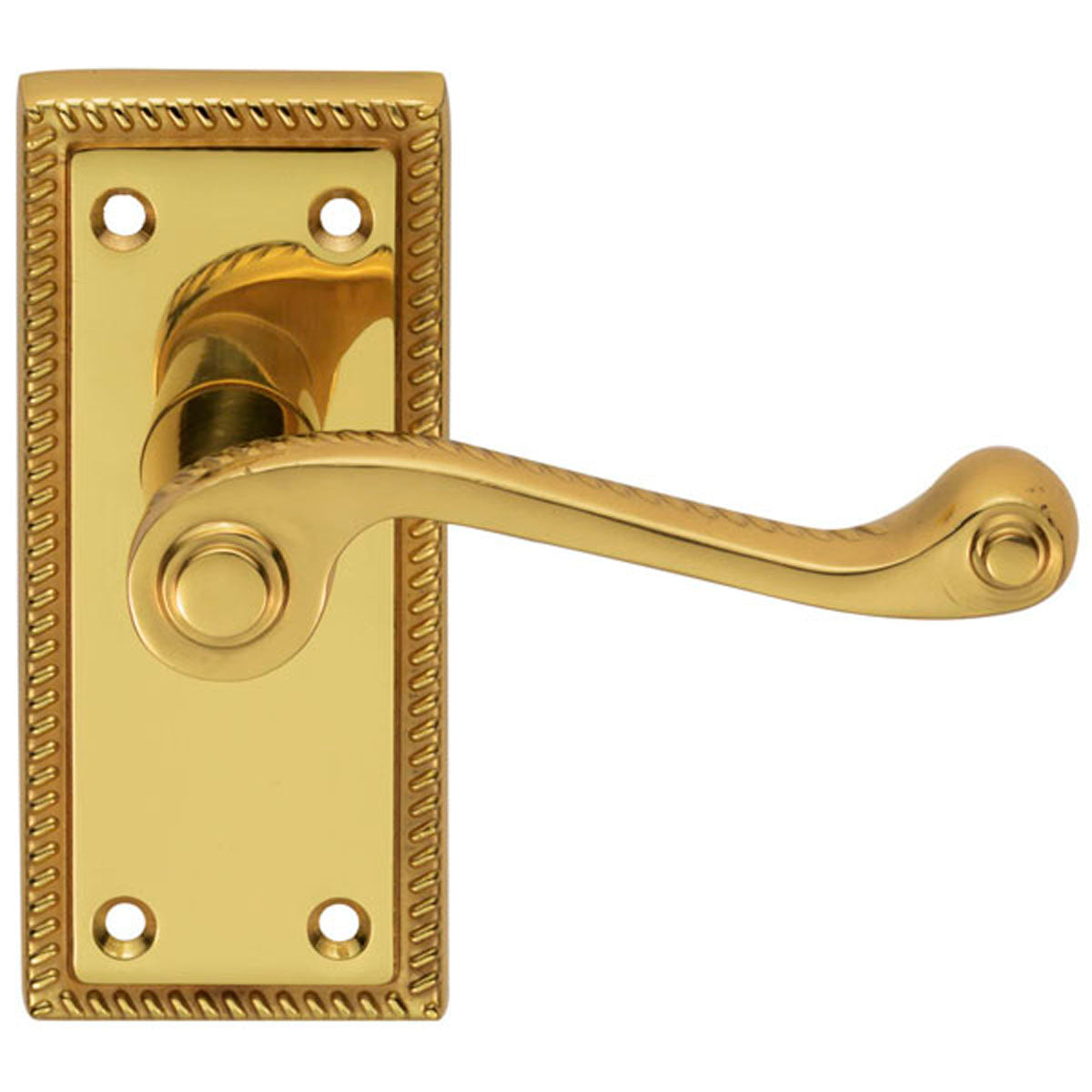 GEORGIAN LEVER HANDLE LATCH 112x48 PBR FG2 by CARLISLE BRASS