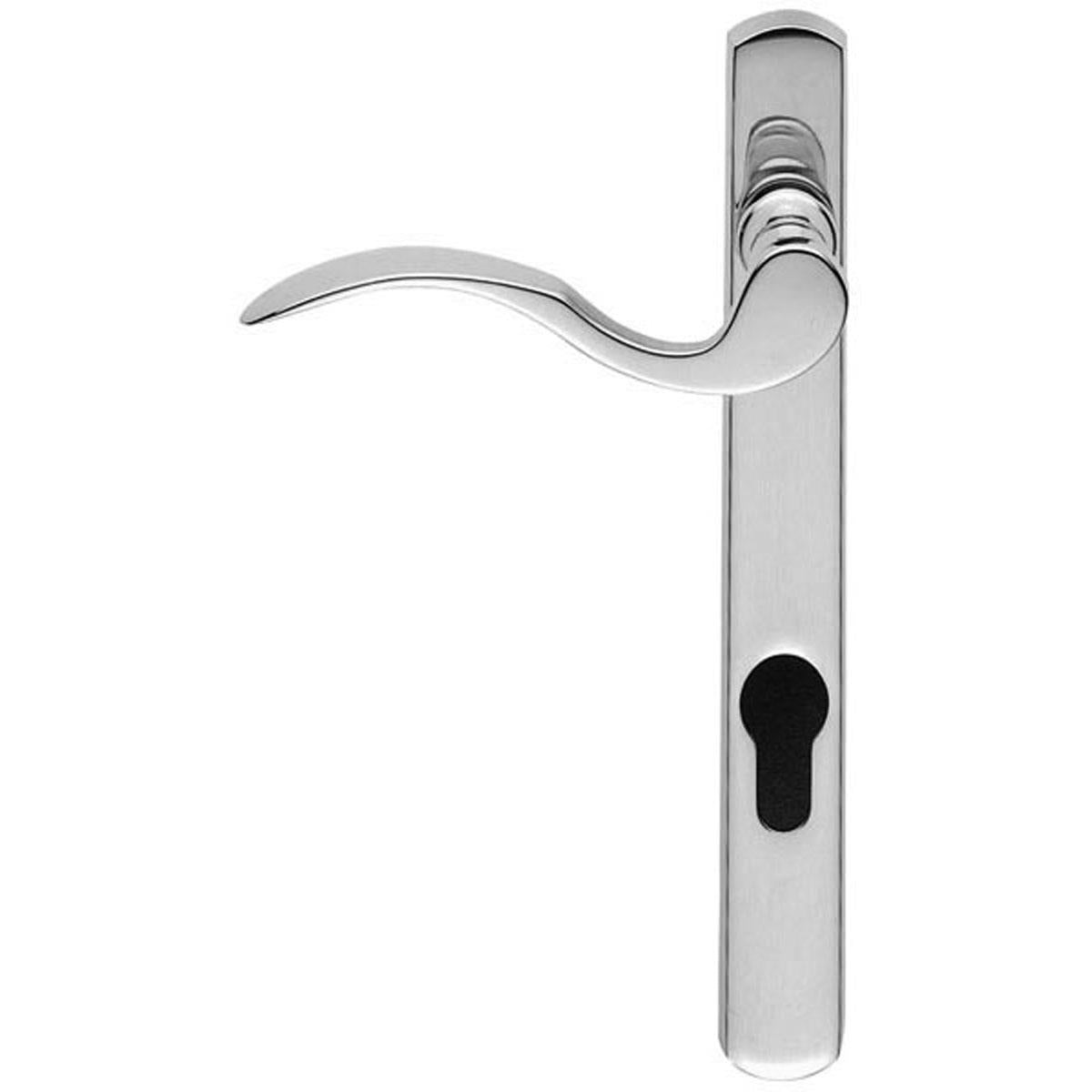 SCROLL LEVER HANDLE EURO 124HC LH PCP M140NP92CPLH by CARLISLE BRASS