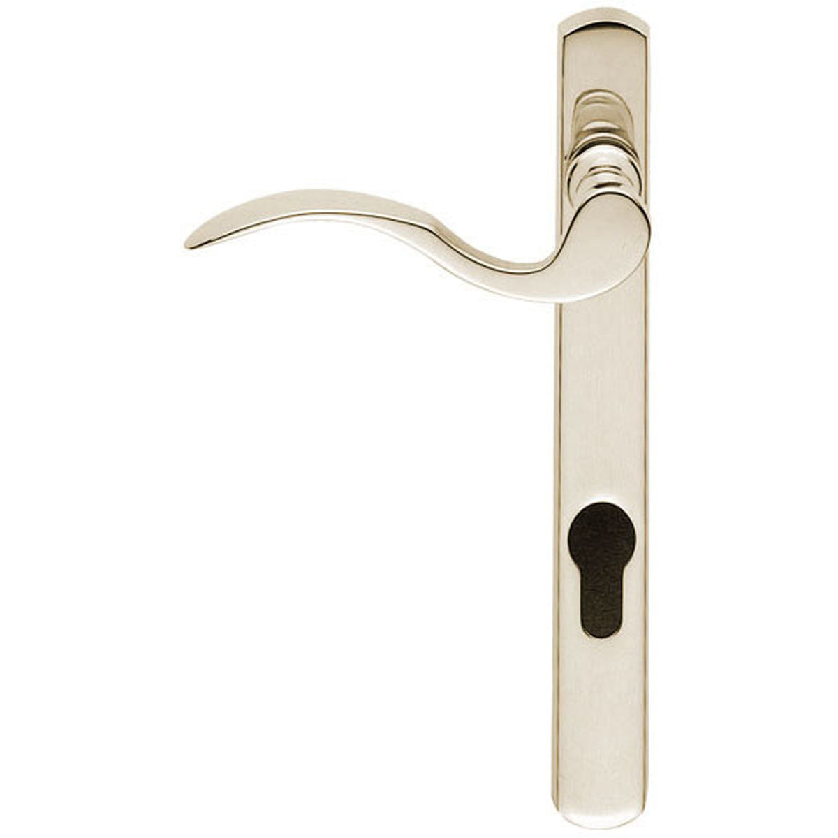 SCROLL LEVER HANDLE EURO 124HC LH SCP M140NP92LHSC by CARLISLE BRASS
