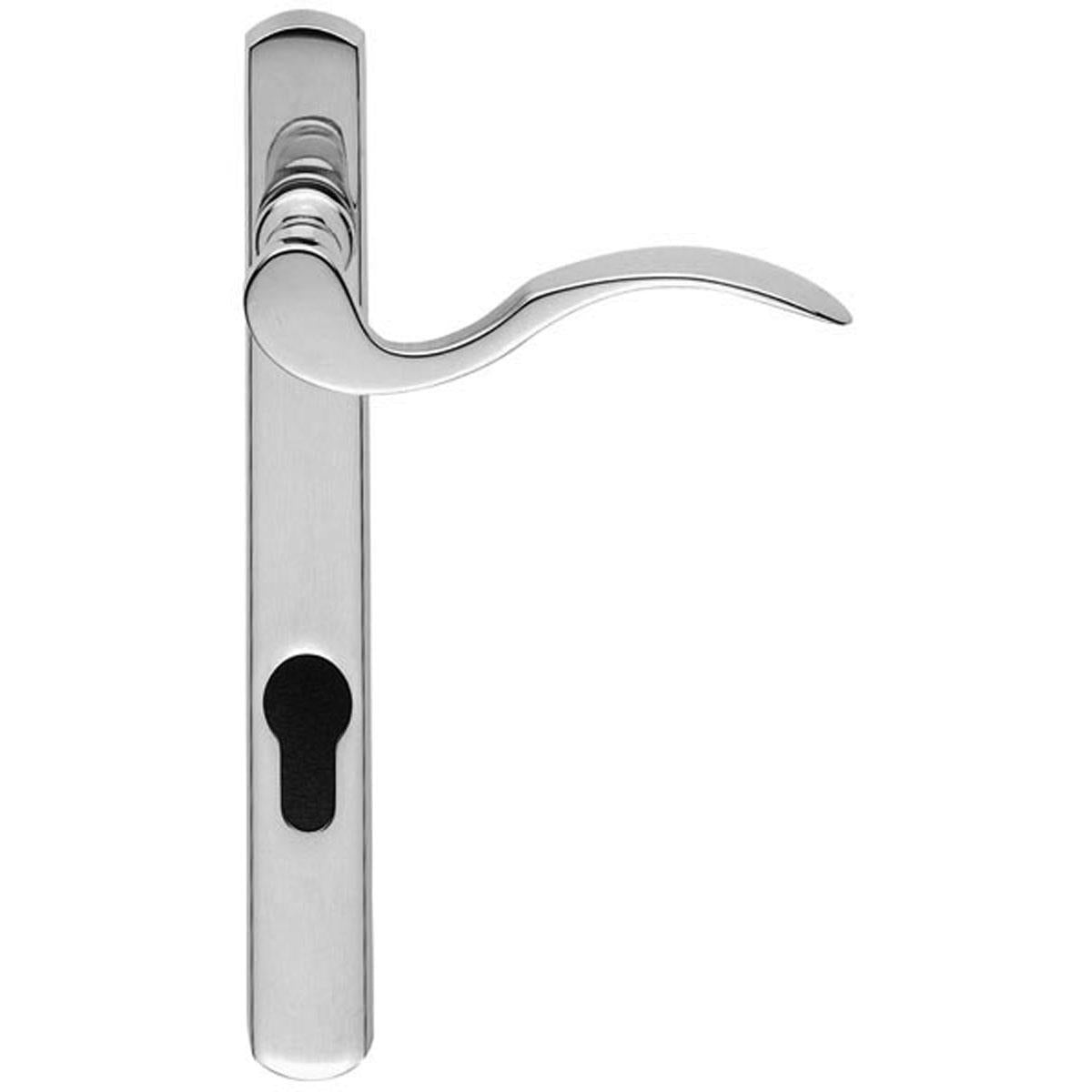 SCROLL LEVER HANDLE EURO 180HC RH PCP M140NPRHCP by CARLISLE BRASS