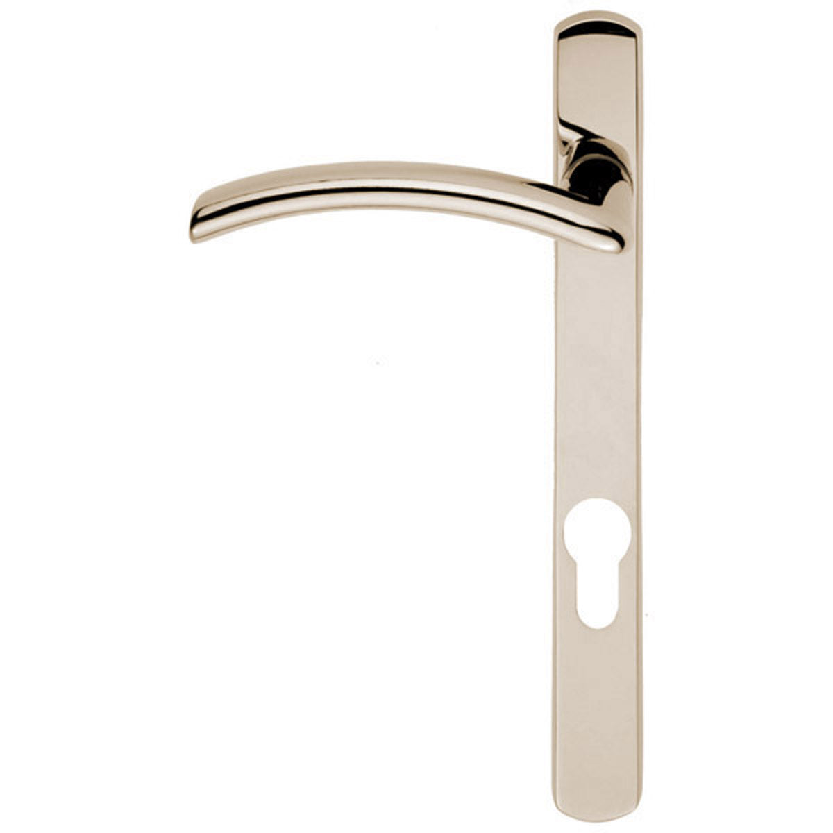 VERDE LEVER HANDLE EURO 124HC LH SCP SZS03NP92SCLH by CARLISLE BRASS