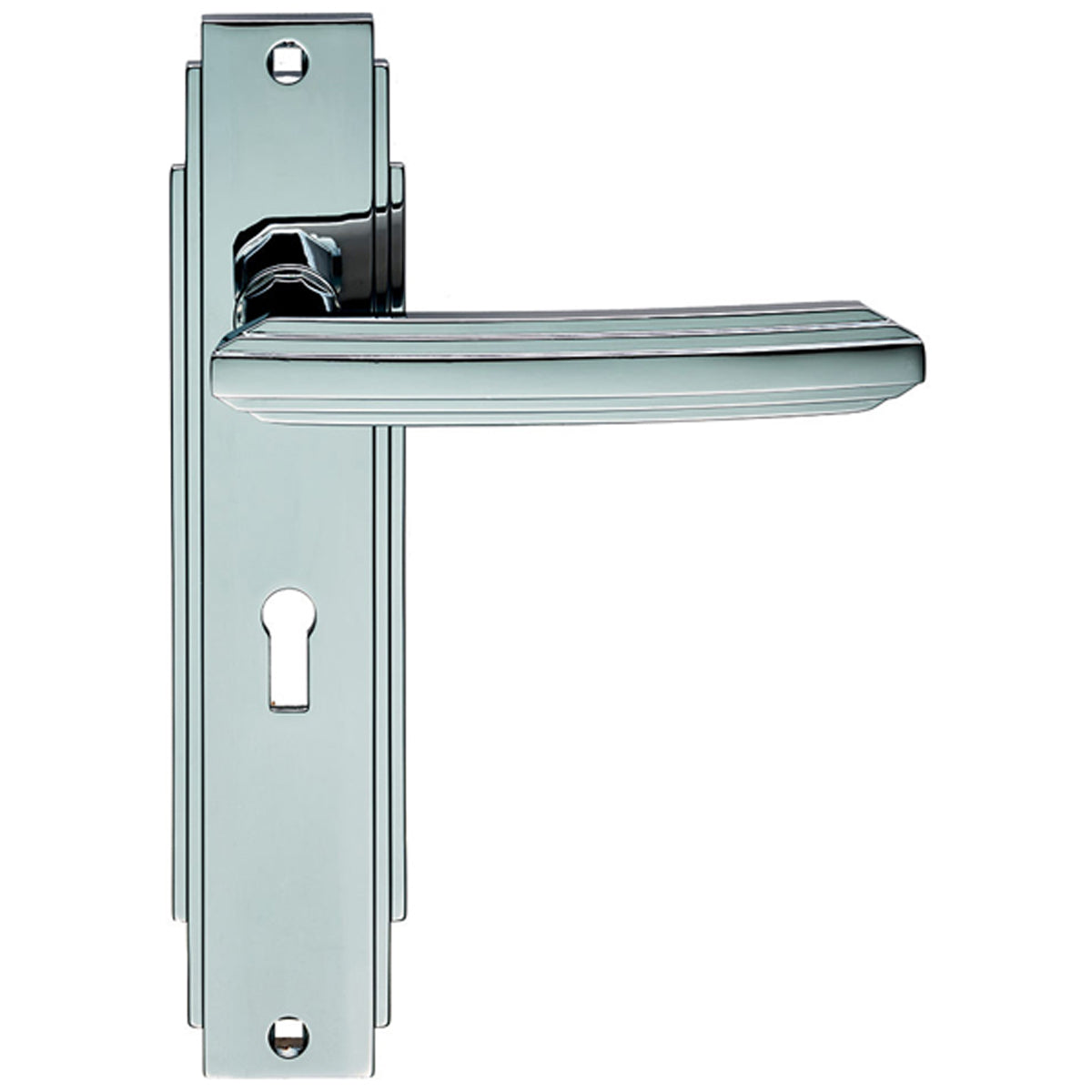 ART LEVER HANDLE+BPL LOCK 132 PCP ADR011CP by CARLISLE BRASS