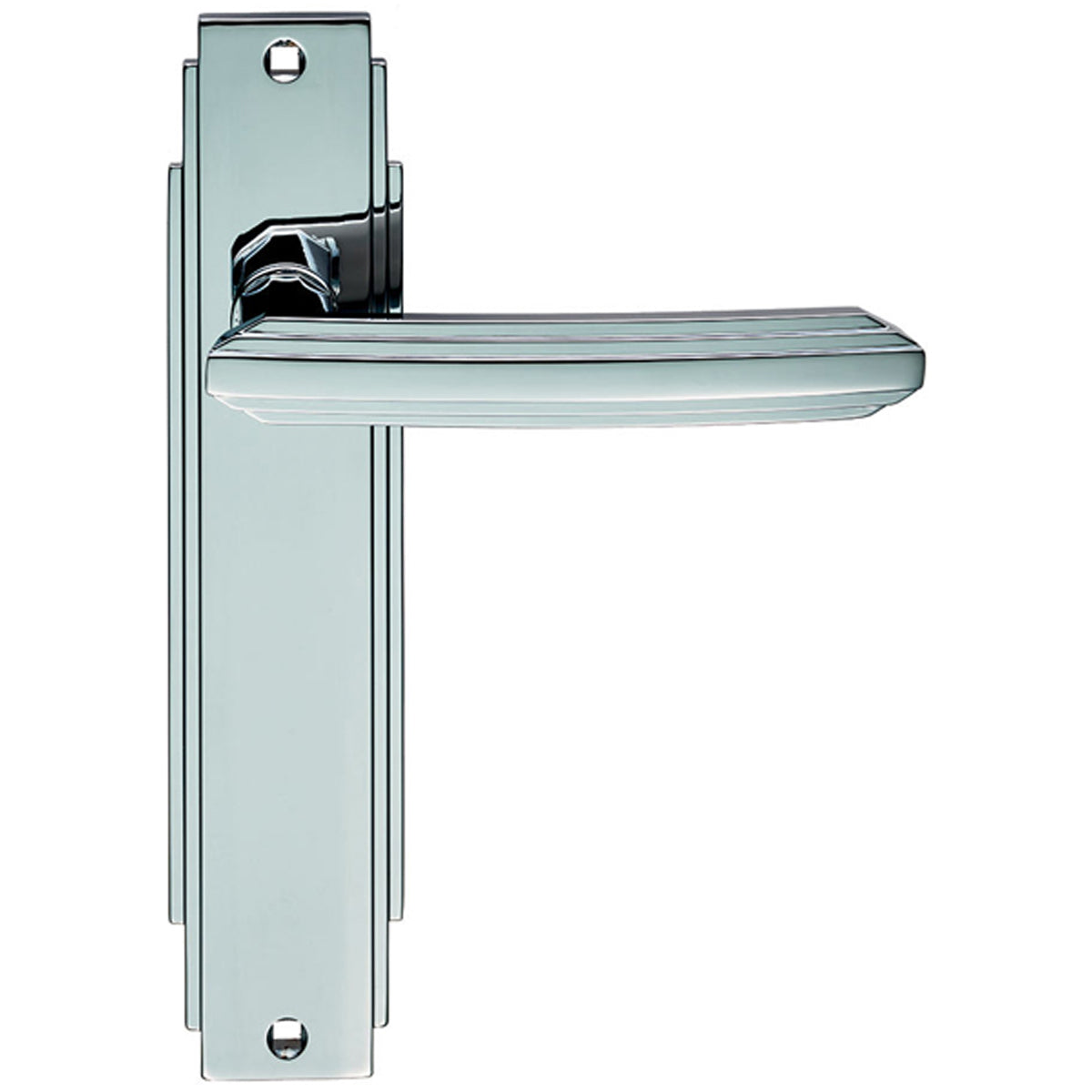 ART LEVER HANDLE+BPL LATCH 132 PCP ADR012CP by CARLISLE BRASS