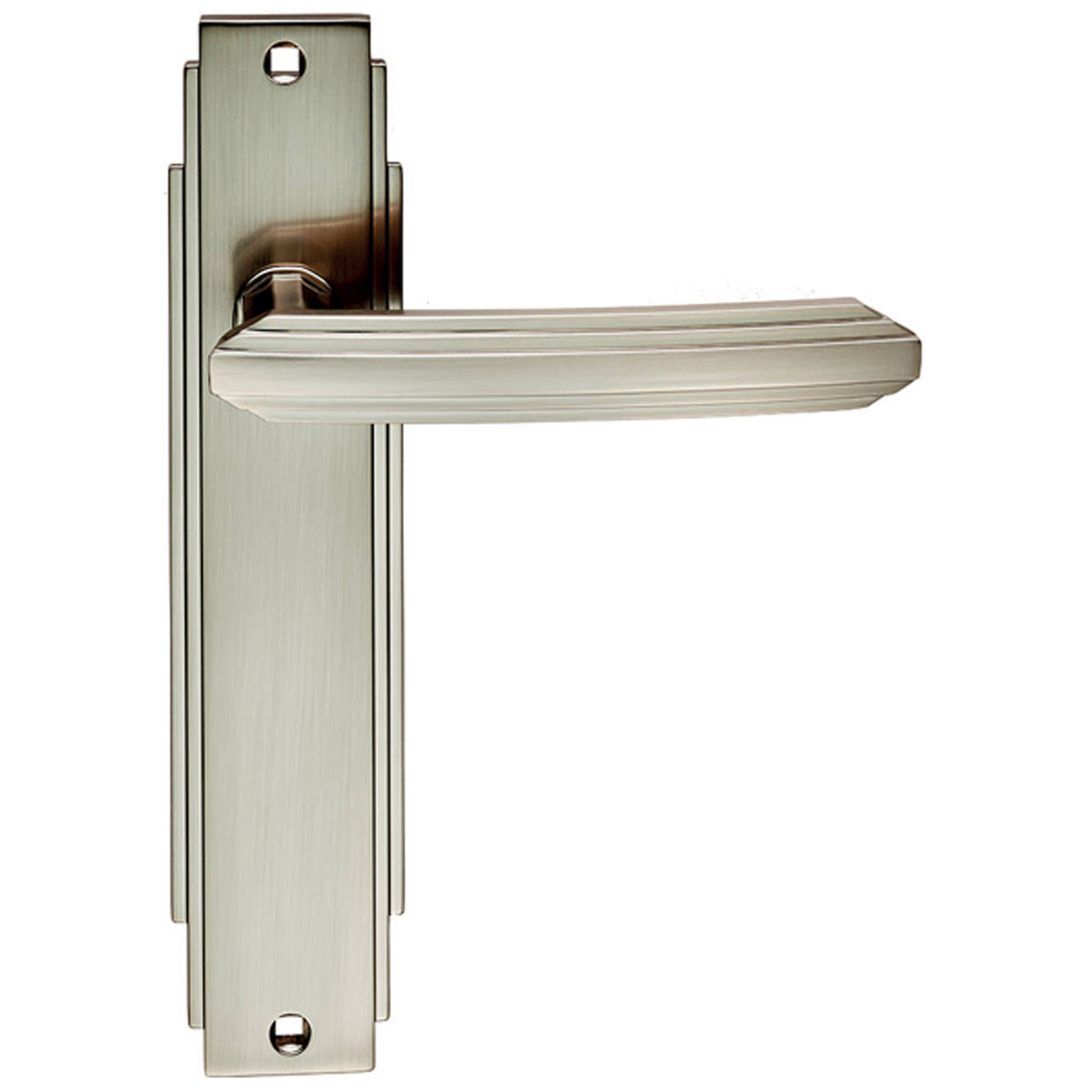 ART LEVER HANDLE+BPL LATCH 132 SNP ADR012SN by CARLISLE BRASS
