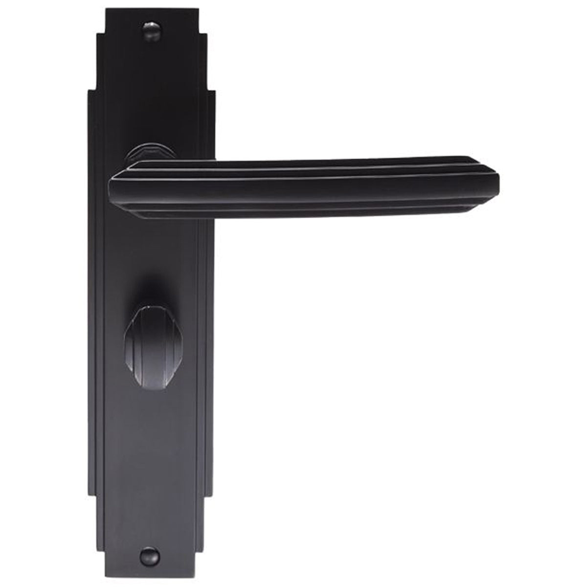 ART LEVER HANDLE+BPL BATH 132 MBK ADR013MB by CARLISLE BRASS
