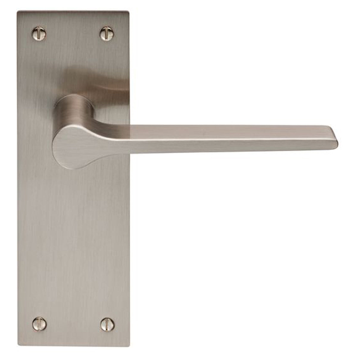 DISCONTINUED VELINO LEVER HANDLE LATCH 120 SNP EUL022SN by CARLISLE BRASS