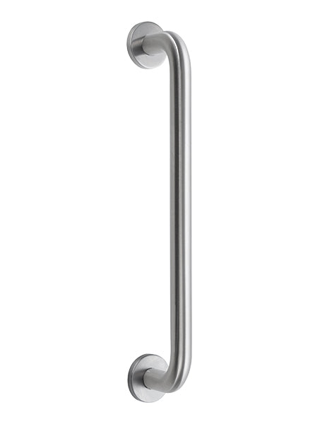 D SHAPE HOLLOW PULL HANDLE 600 X 19mm Black by CONSORT ARCHITECTURAL HARDWARE LTD