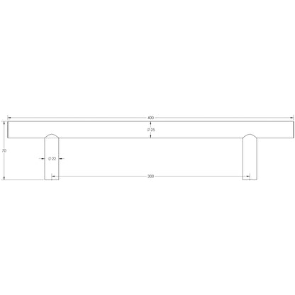 GUARDSMAN PULL HANDLE BOLT 300HC D25x0400x70 SSS