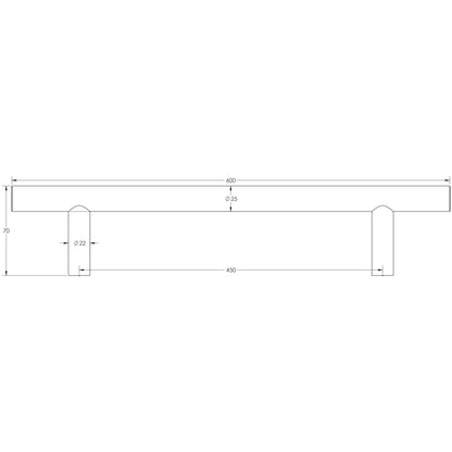 GUARDSMAN PULL HANDLE BOLT 450HC D25x0600x70 SSS