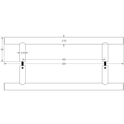 GUARDSMAN PULL HANDLE BTB 0400HC D32x0600x80 SSS