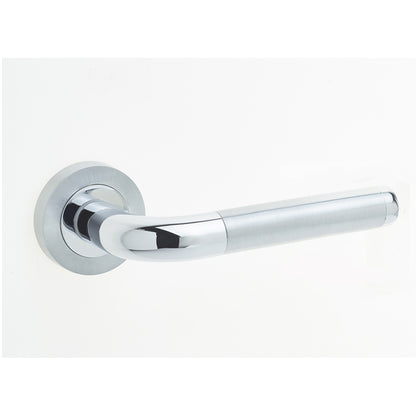 JEDO DUAL TWIN LEVER HANDLE+ROSE D50x130x70 PCP/SCP JV430PCSC