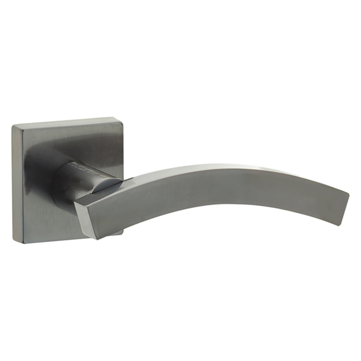 KUBUS CURVED LEVER HANDLE+ROSE 50x120x65 DBZ JV4002DB