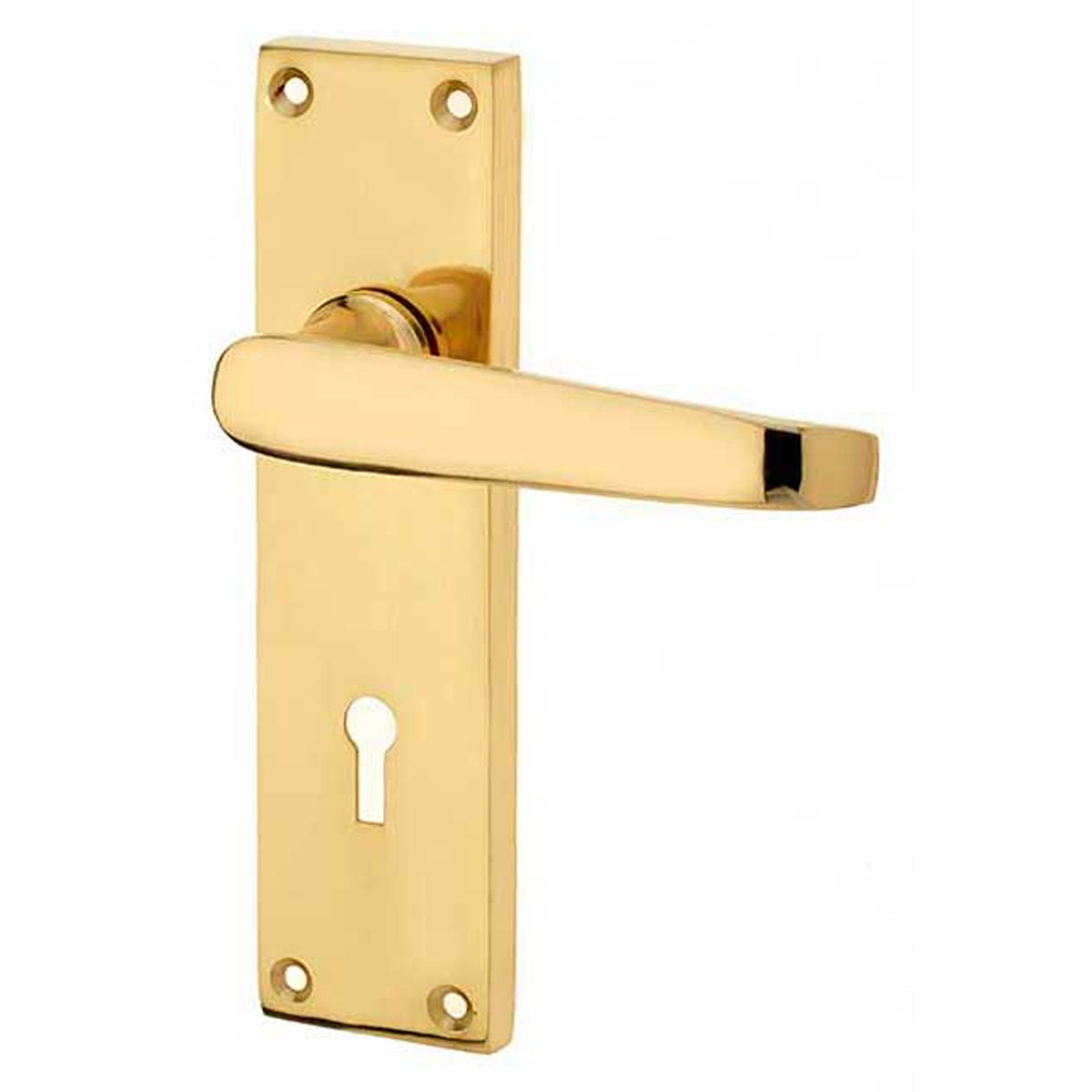 VICTORIAN STRAIGHT LEVER HANDLE LOCK 153x41x103 PBR JV30PB