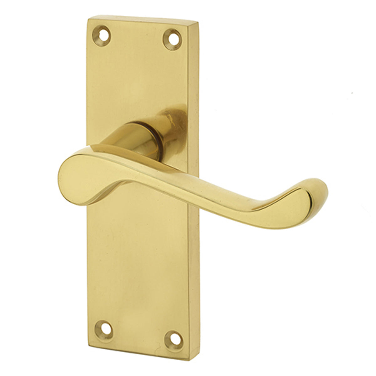 VICTORIAN SCROLL LEVER HANDLE LATCH 118x41x97 PBR JV11PB