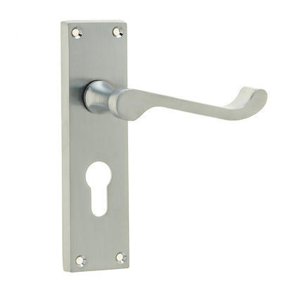VICTORIAN SCROLL LEVER HANDLE EURO 153x41x97 SCP