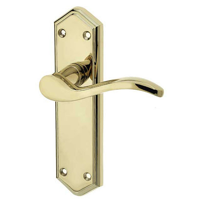 JEDO PARIS SUITE LEVER HANDLE LATCH 168x46x105 PBR JV281PVD