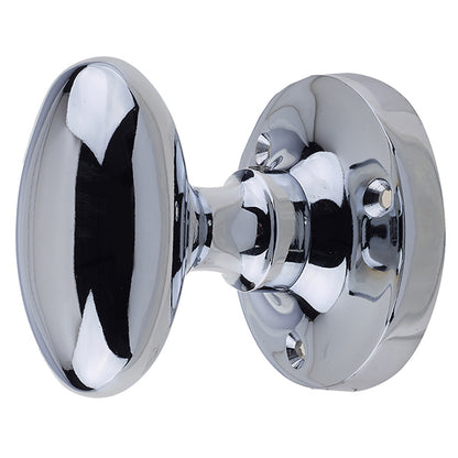 JEDO KNOTRAX OVAL MORTICE KNOB D60x64x55 PCP JV34BPC
