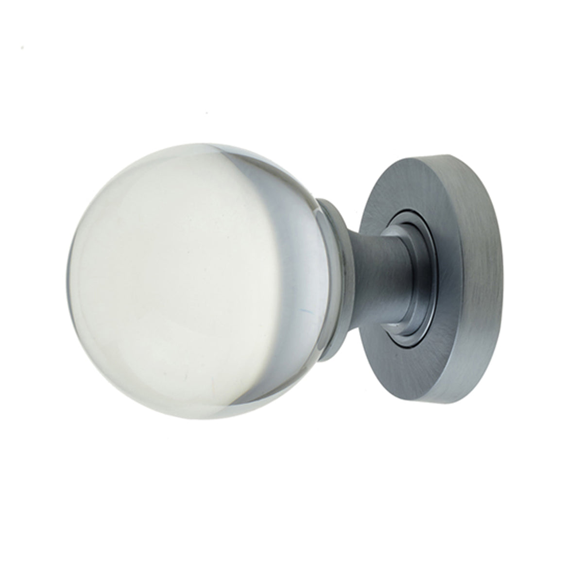 JEDO PLAIN GLASS MORTICE KNOB D60x88xD55 SCP