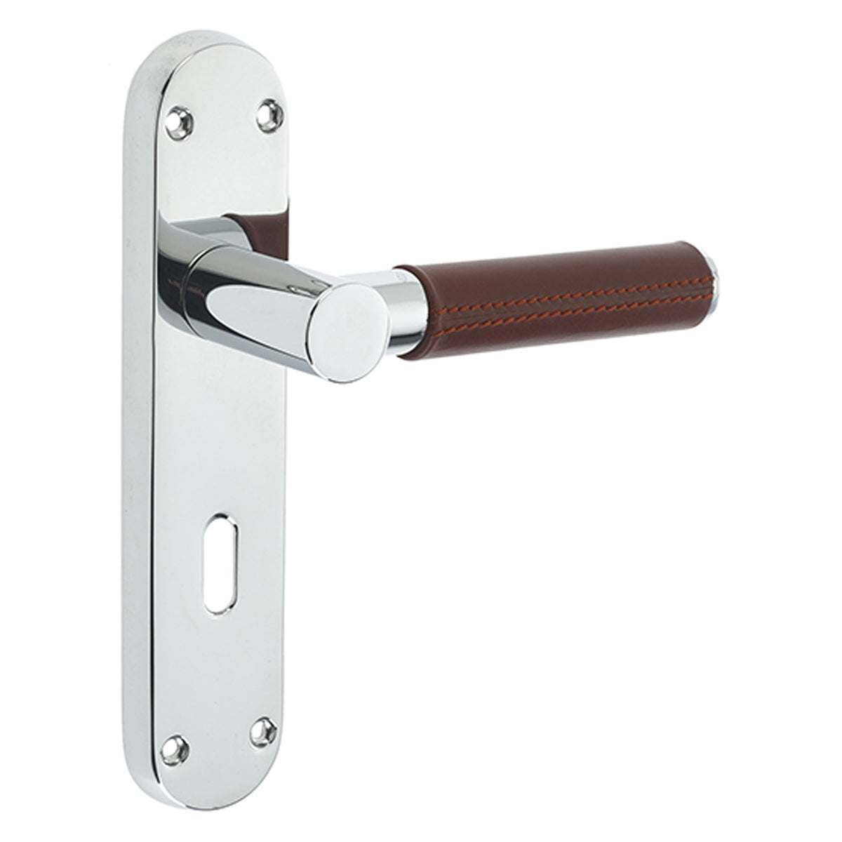 ASCOT SUITE LEVER HANDLE LOCK 183x40x119 PCP/BRN JV4008PC