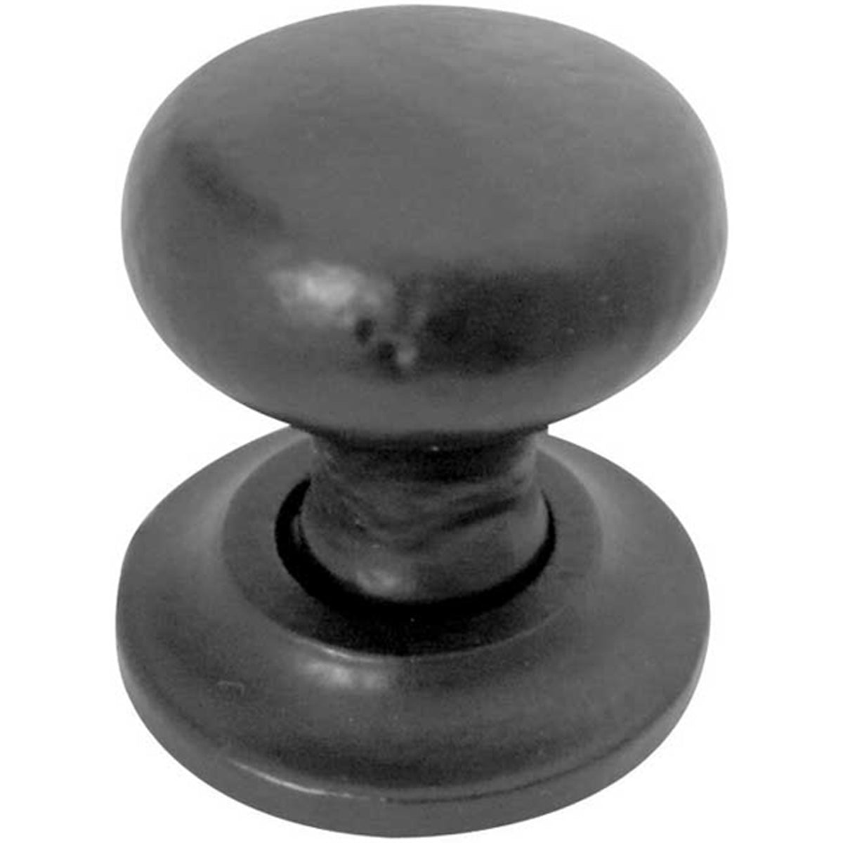 ROUND CUPBOARD KNOB D25x32xD32 BLK